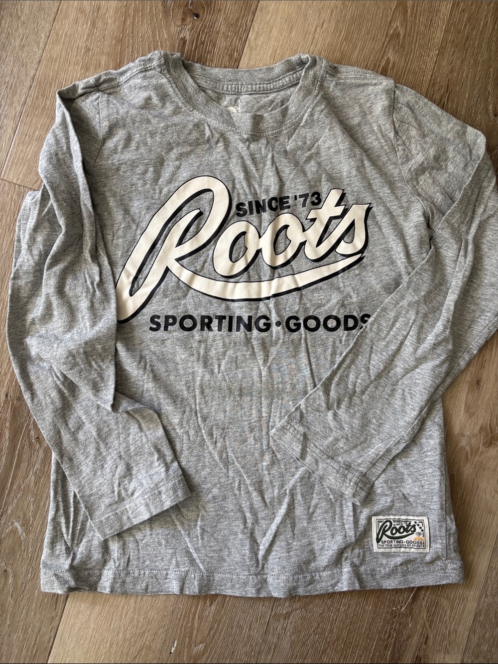 Roots kids Grey Long Sleeve Graphic Tee
